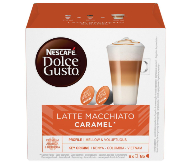 Nescafe Kawa kapsułkowa NESCAFE LATTE MACCHIATO CARMEL do Dolce Gust - 1463365 - zdjęcie